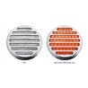 TXTLED-F4CR - 4" Flatline Clear Red LED (49 Diodes)