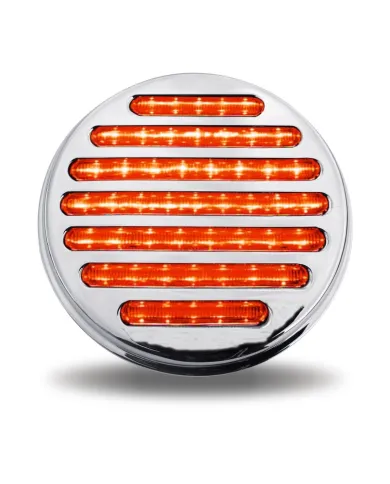 TXTLED-F4CR - 4" Flatline Clear Red LED (49 Diodes)
