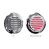 TXTLED-F4CR1 - 4" Flatline Flange Mount Clear Red LED (49 Diodes)