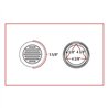 TXTLED-F4CR1 - 4" Flatline Flange Mount Clear Red LED (49 Diodes)