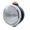 UP32410-Black Guide 682-C Headlight 6014 & Dual Mode LED Signal - Amber Lens