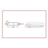 TXTLED-F9W - 9" X 1" Flatline Color Slim-Line White Marker LED (14 Diodes)