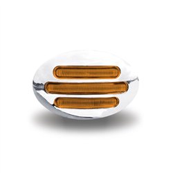 TXTLED-FG2CA - Small Marker Flatline Clear Amber LED (13 Diodes)