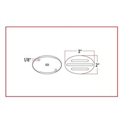 TXTLED-FG2R - Small Marker Flatline Red LED (13 Diodes)