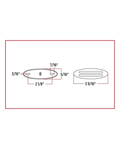 TXTLED-FG3B - Small Marker Flatline Blue LED (8 Diodes)