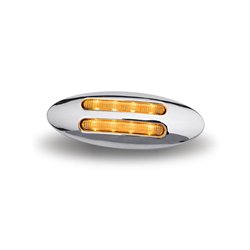 TXTLED-FG3CA - Small Marker Flatline Clear Amber LED (8 Diodes)