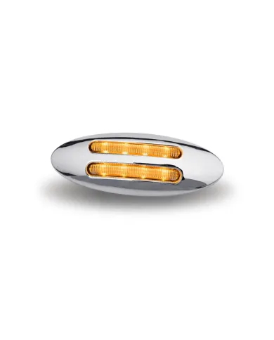 TXTLED-FG3CA - Small Marker Flatline Clear Amber LED (8 Diodes)