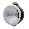 UP32414-Black Guide 682-C Headlight H4 & Dual Mode LED Signal - Amber Lens