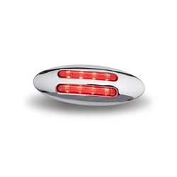 TXTLED-FG3CR - Small Marker Flatline Clear Red LED (8 Diodes)