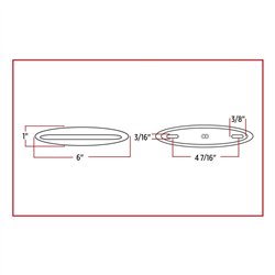 TXTLED-FG4A - Slim Marker Flatline Amber LED (9 Diodes)
