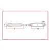 TXTLED-FG4CR - Slim Marker Flatline Clear Red LED (9 Diodes)