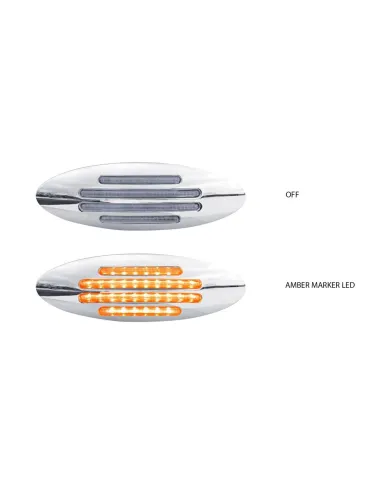 TXTLED-FGCA - Marker Flatline Clear Amber LED (32 Diodes)
