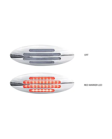 TXTLED-FGCR - Marker Flatline Clear Red LED (32 Diodes)