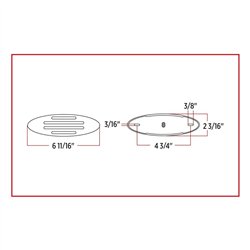 TXTLED-FGCR - Marker Flatline Clear Red LED (32 Diodes)