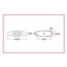 TXTLED-FGCR - Marker Flatline Clear Red LED (32 Diodes)