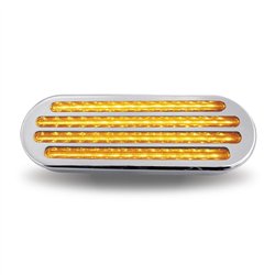TXTLED-FOCA - Oval Flatline Clear Amber LED (52 Diodes)