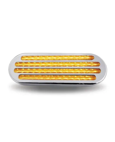 TXTLED-FOCA - Oval Flatline Clear Amber LED (52 Diodes)