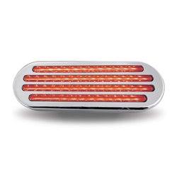 TXTLED-FOCR - Oval Flatline Clear Red LED (52 Diodes)