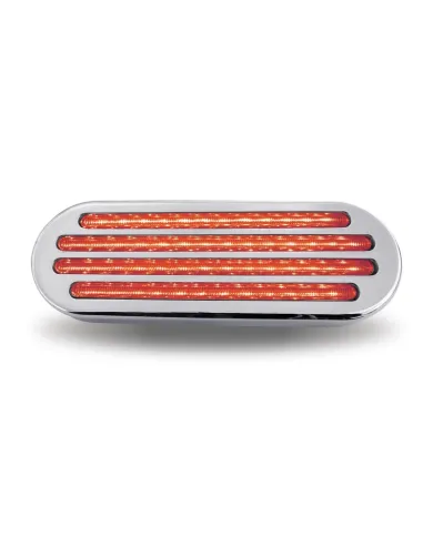 TXTLED-FOCR - Oval Flatline Clear Red LED (52 Diodes)