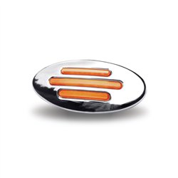 TXTLED-FPCA - Flatline Peterbilt Clear Amber Fender Light (15 Diodes)