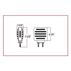TXTLED-FSC - Flatline Double Face Double Post Square Clear LED