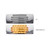 TXTLED-FTCA - 2" X 6" Flatline Clear Amber Trailer LED (22 Diodes)