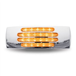 TXTLED-FTCA - 2" X 6" Flatline Clear Amber Trailer LED (22 Diodes)