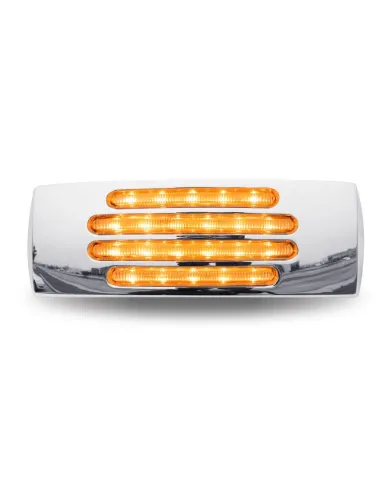 TXTLED-FTCA - 2" X 6" Flatline Clear Amber Trailer LED (22 Diodes)
