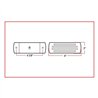 TXTLED-FTCA - 2" X 6" Flatline Clear Amber Trailer LED (22 Diodes)