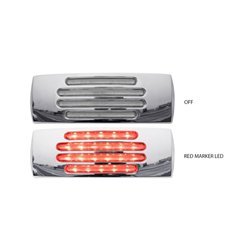 TXTLED-FTCR - 2" X 6" Flatline Clear Red Trailer LED (22 Diodes)