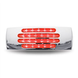 TXTLED-FTCR - 2" X 6" Flatline Clear Red Trailer LED (22 Diodes)