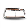 TXTLED-FX106 - Universal Rectangular Dual Flatline Headlight Bezel - Amber/Blue