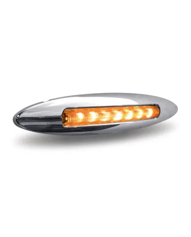 TXTLED-FX120 - 6" Slim Marker Dual Flatline Amber/Purple LED (9 Diodes)