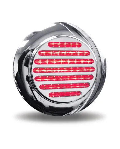 TXTLED-FX72 - 4" Dual Flatline Flange Mount Red/White LED (49 Diodes)