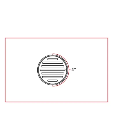 TXTLED-FX73 - 4" Dual Flatline Red/White LED (49 Diodes)