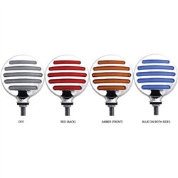 TXTLED-FX75 - Dual Flatline Double Face Combination Amber/Red/Blue LED