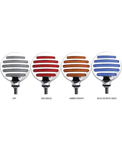 TXTLED-FX75 - Dual Flatline Double Face Combination Amber/Red/Blue LED