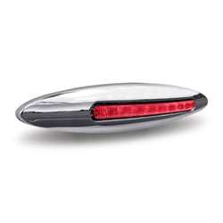 TXTLED-FX76 - 6" Slim Marker Dual Flatline Red/White LED (9 Diodes)