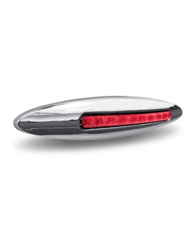 TXTLED-FX76 - 6" Slim Marker Dual Flatline Red/White LED (9 Diodes)
