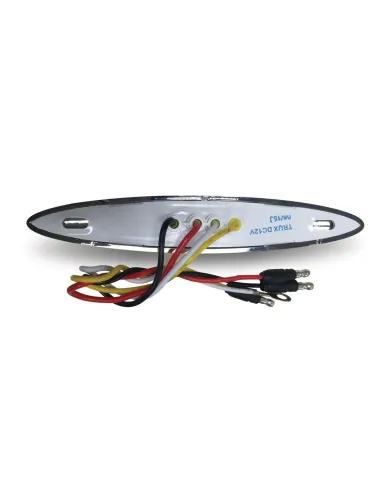 TXTLED-FX76 - 6" Slim Marker Dual Flatline Red/White LED (9 Diodes)