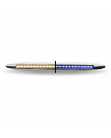 TXTLED-FX79 - 17" Slim Marker Dual Flatline Amber/Blue LED (24 Diodes)