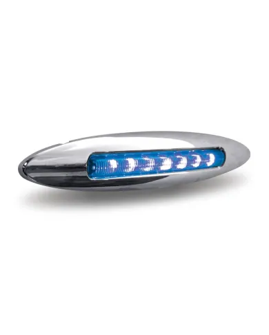 TXTLED-FX80 - 6" Slim Marker Dual Flatline Amber/Blue LED (9 Diodes)