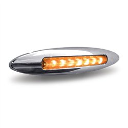 TXTLED-FX80 - 6" Slim Marker Dual Flatline Amber/Blue LED (9 Diodes)