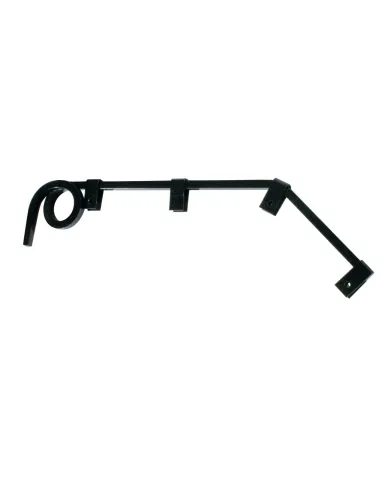 UP10613-Black Angled Mud Flap Hangers - 1 Coil (Pair)