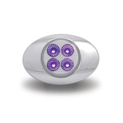 TXTLED-G2XAP - Marker M3 Style Dual Revolution Amber/Purple LED (4 Diodes)