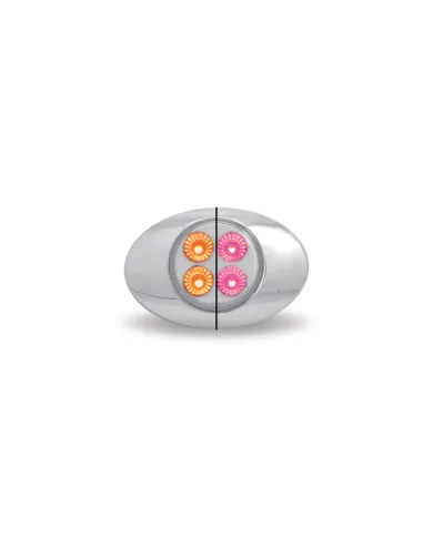 TXTLED-G2XAPINK - Marker M3 Style Dual Revolution Amber/Pink LED (4 Diodes)