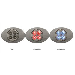TXTLED-G2XRB - Marker M3 Style Dual Revolution Red/Blue LED (4 Diodes)