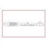 TXTLED-G4CR - Clear Red LED Replacement for Panelite M1 (4 Diodes)