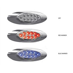 TXTLED-G4XRB - Marker M1 Style Dual Revolution Red/Blue LED (10 Diodes)