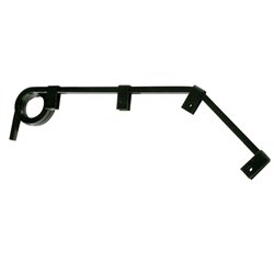 UP10614-Black Angled Mud Flap Hangers - 2 Coils (Pair)